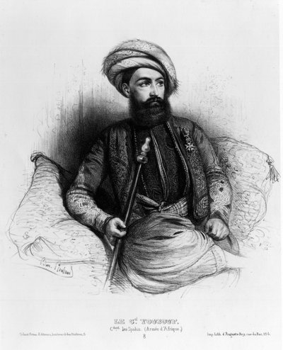 Giuseppe Vantini (ou Vaniti), connu sous le nom de Yusuf ou Yousouf (1809-1866), commandant des Spahis (Armée africaine) - Benjamin Roubaud