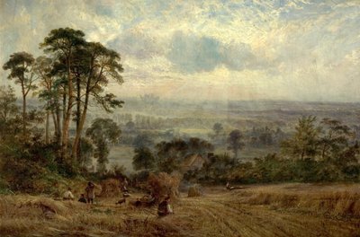 Champs de maïs, Wollaton Hall, Nottingham, 19ème siècle - Benjamin Shipman