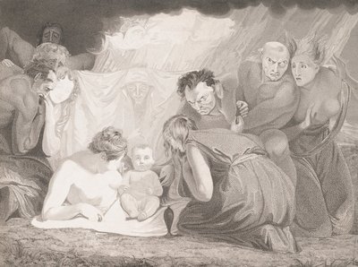 Shakespeare enfant assisté par la Nature et les Passions, 1799 - Benjamin Smith