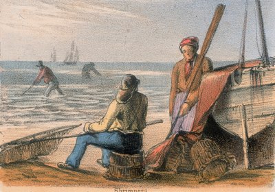 Pêcheurs de crevettes, vers 1845 - Benjamin Waterhouse Hawkins