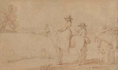 Un artiste dessinant dans le parc de Windsor - Benjamin West