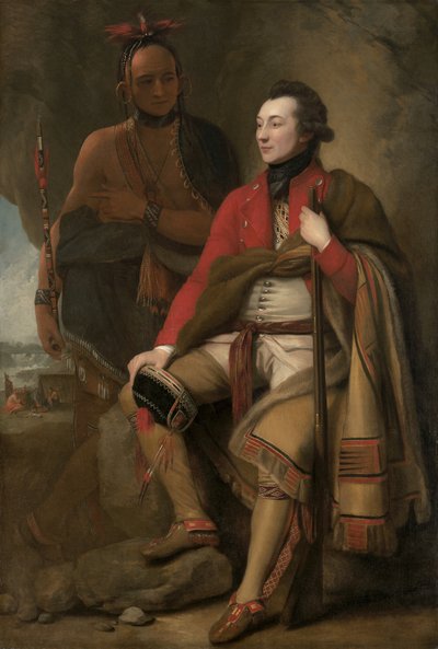 Colonel Guy Johnson et Karonghyontye (Capitaine David Hill) - Benjamin West