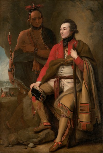 Colonel Guy Johnson et Karonghyontye Capitaine David Hill - Benjamin West