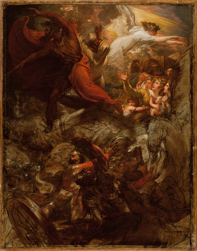 Pharaon et son armée perdus dans la mer Rouge, 1792 et après 1800 - Benjamin West