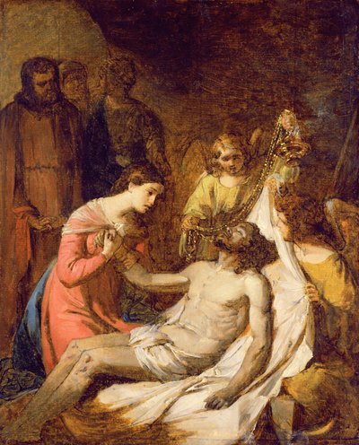 Étude de la lamentation sur le Christ mort - Benjamin West