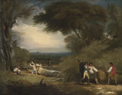 Bûcherons dans le parc de Windsor - Benjamin West