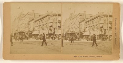 King Street, Toronto, Canada. - Benjamin West Kilburn