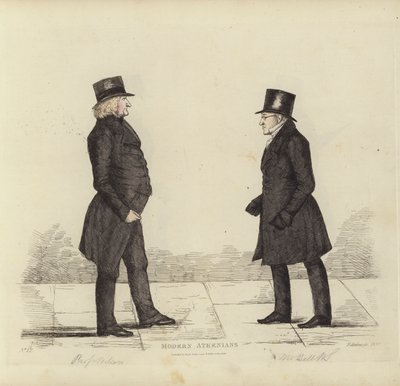 Édimbourgeois éminents, alias Athéniens modernes, John Wilson, Esq, Professeur de philosophie morale, George Joseph Bell, Esq, Professeur de droit écossais - Benjamin William Crombie
