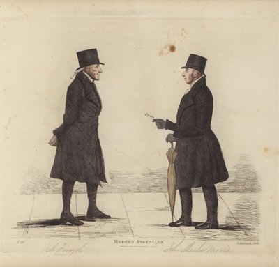 Éminents Édimbourgeois, alias Athéniens Modernes, Robert Forsyth, Esq, Avocat, John Shank More, Esq, LLD, Avocat - Benjamin William Crombie
