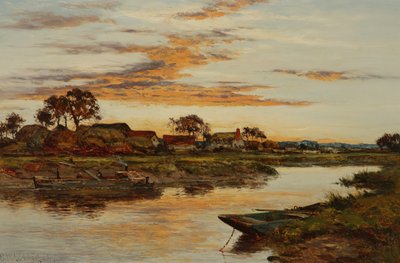 Soirée sur la Severn - Benjamin Williams Leader