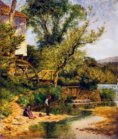 Pêche près du moulin - Benjamin Williams Leader