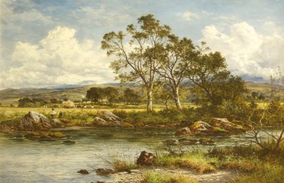 Temps de moisson - Sur les rives du Llugwy - Benjamin Williams Leader