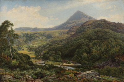 Vallée tranquille parmi les collines galloises - Benjamin Williams Leader