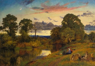 Coucher de soleil - Benjamin Williams Leader