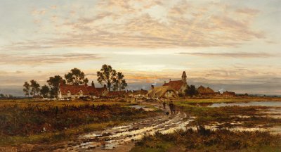 Matinée à Worcestershire après la pluie - Benjamin Williams Leader