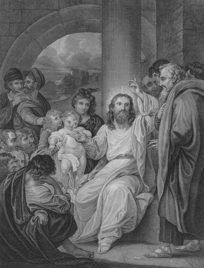 Les petits enfants amenés à Christ, Marc 10, versets 13-17 - Benjamin after West