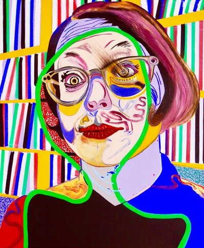 La nef des fous: Annabelle, 2020 (oil on canvas) - Benoit Erwann Boucherot