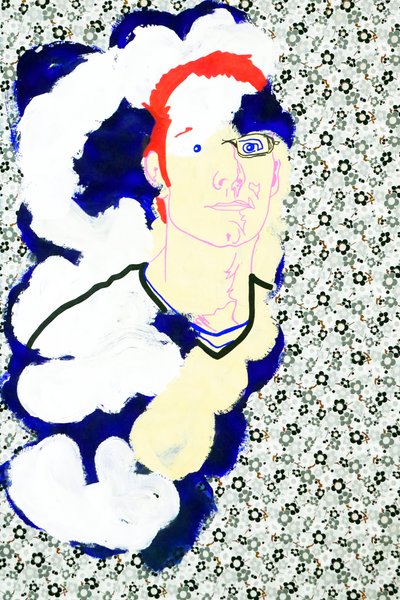 Passager 15, 2020 (acrylique sur papier japonais sérigraphié) - Benoit Erwann Boucherot