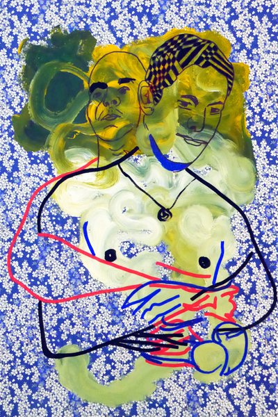 Passager 22, 2020 (acrylique sur papier japonais sérigraphié) - Benoit Erwann Boucherot
