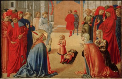 Saint Zénobe ressuscitant un garçon mort - Benozzo Gozzoli