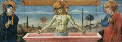 Homme de Douleurs entre la Vierge et Saint Jean l