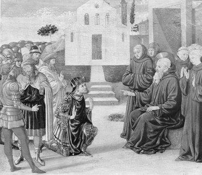 Totila devant Saint Benoît - Benozzo Gozzoli