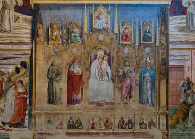 Un faux polyptyque avec la Vierge Marie et l