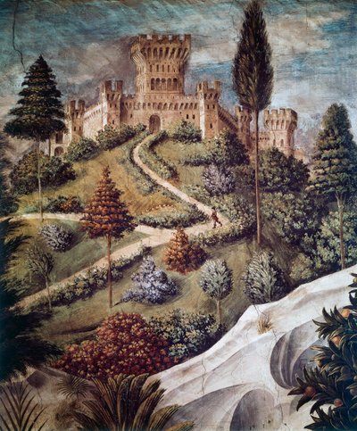 Château (détail) - Benozzo di Lese di Sandro Gozzoli