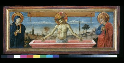 Christ en piété entre la Vierge et Saint Jean - Benozzo di Lese di Sandro Gozzoli