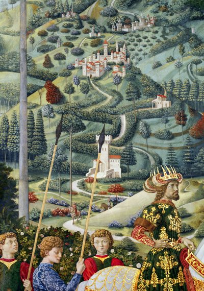 Paysage fantastique (détail) - Benozzo di Lese di Sandro Gozzoli