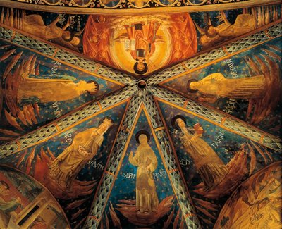 Italie, Montefalco, Voûte de l