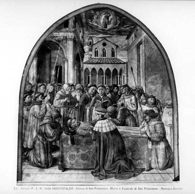 Les rites funéraires de Saint François - Benozzo di Lese di Sandro Gozzoli