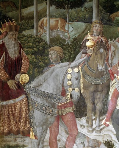 Le voyage des Mages (détail représentant Joseph Patriarche de Constantinople entre 1261 et 1276) - Benozzo di Lese di Sandro Gozzoli