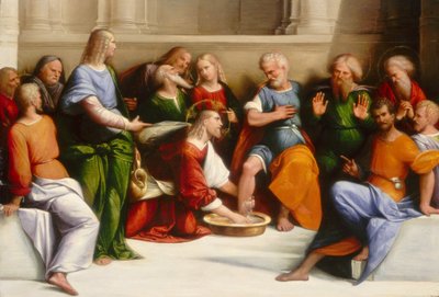Le Christ lavant les pieds des disciples, vers 1520-1525 - Benvenuto Tisi da Garofalo