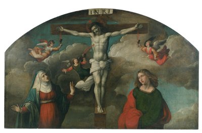 Crucifixion avec la Vierge et Saint Jean-Baptiste - Benvenuto Tisi da Garofalo