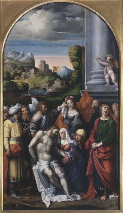Lamentation sur le Christ mort - Benvenuto Tisi da Garofalo