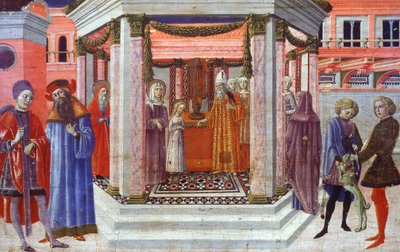 Présentation de Marie au Temple (détail) - Benvenuto di Giovanni