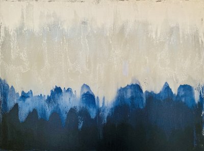 Abstrait bleu brumeux - Berit Pihl