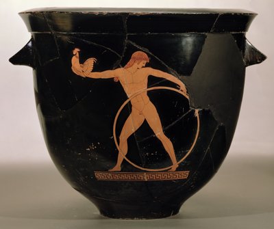 Cratère en cloche à figures rouges attiques représentant Ganymède, grec, vers 500-480 av. J.-C. - Berlin Painter