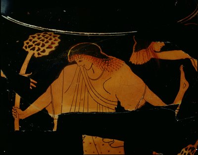 Stamnos attique à figures rouges décoré d