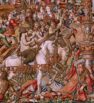 Série Les Honneurs. Infamie. Sixième tapisserie de la série - Bernaert van (circle of) Orley