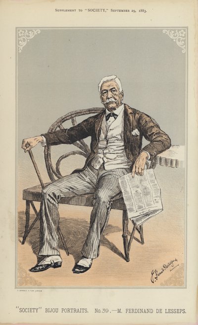 M Ferdinand de Lesseps - Bernard (after) Partridge