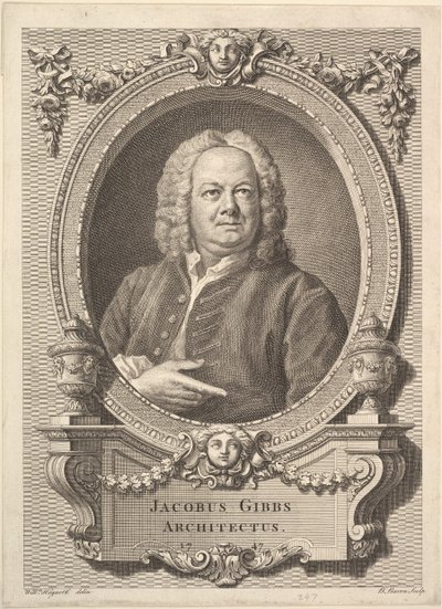 Jacobus Gibbs, architecte, 1747 - Bernard Baron