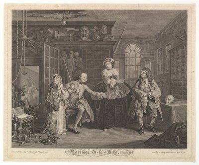 Marriage A-la-Mode, Plate III - Bernard Baron