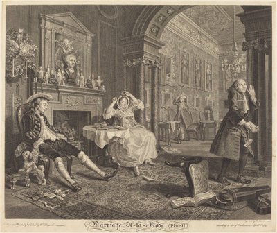 Mariage à la Mode: pl. 2, 1745 - Bernard Baron