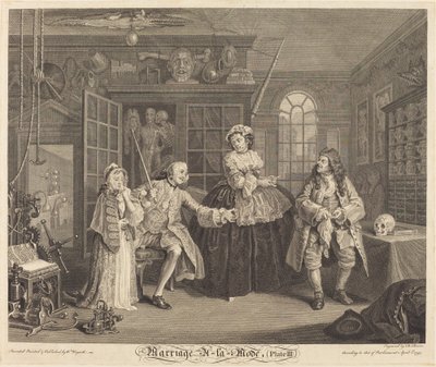 Mariage à la mode : pl. 3, 1745 - Bernard Baron