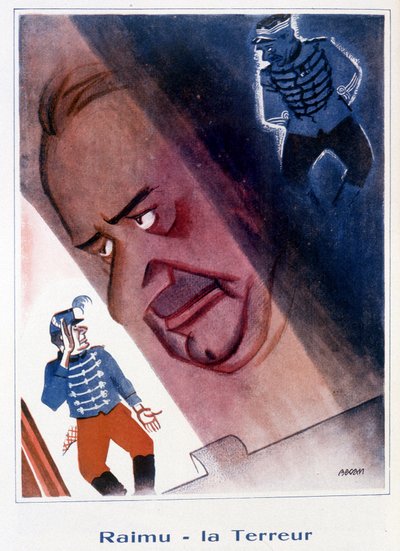 Raimu : La Terreur - Illustration par Bernard Becan dans Fantasio du 15/11/1932 - Bernard Becan
