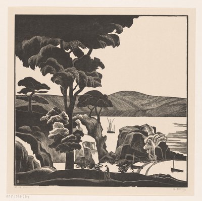 Baie bretonne - Bernard Essers (signed by artist)