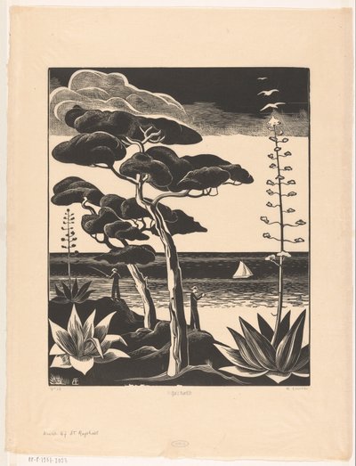 Côte près de Saint-Raphaël - Bernard Essers (signed by artist)