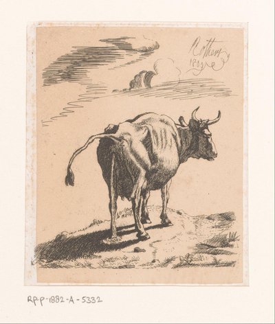 Vache urinant - Bernard Eugène Antoine Rottiers